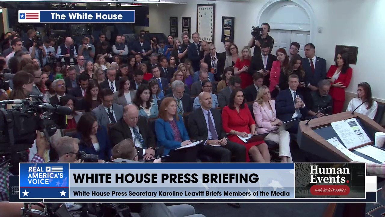 Press Secretary Karoline Leavitt Briefs Members of the Press