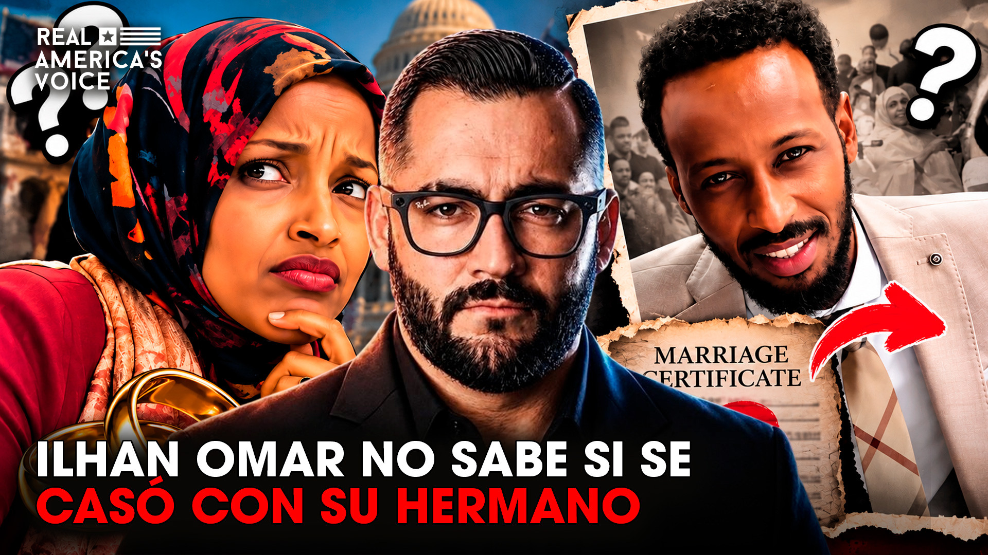 ILHAN OMAR NO SABE SI SE CASÓ CON SU HERMANO