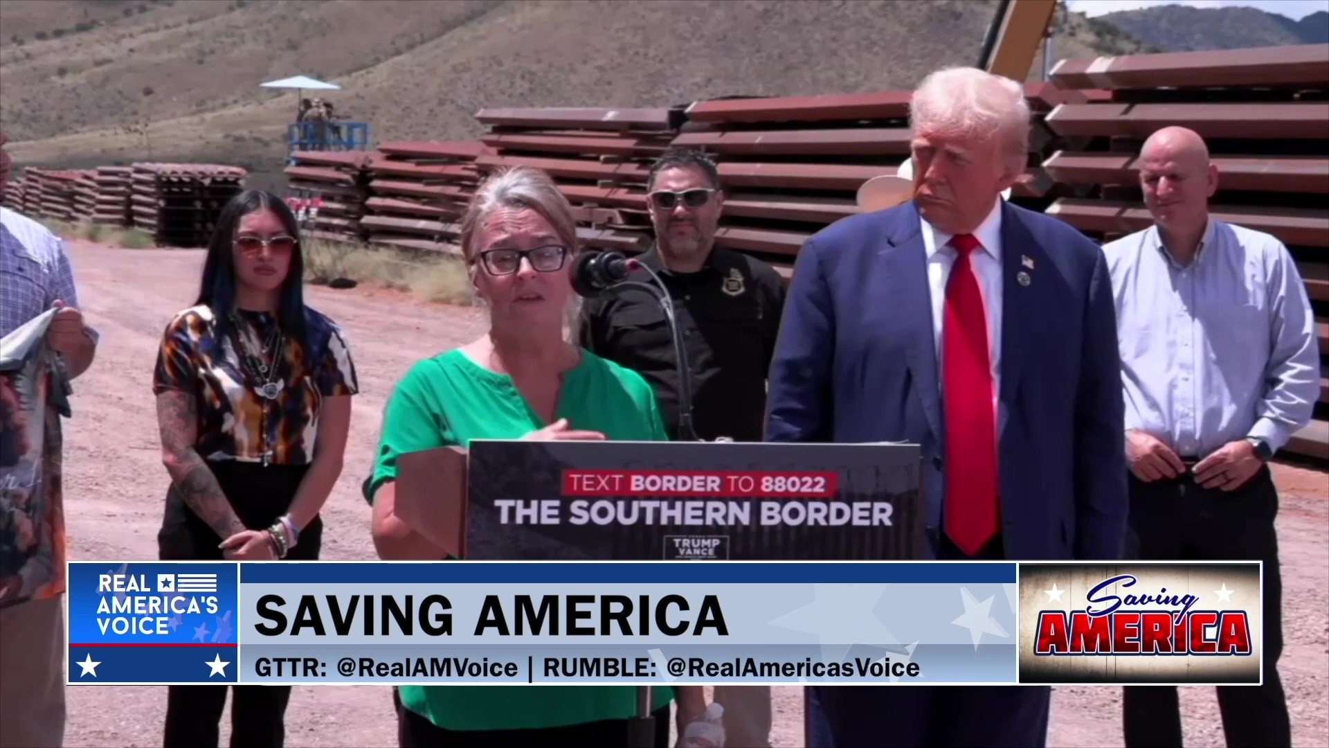 A LOOK BACK: DONALD TRUMP SPEAKS AT THE SOUTHERN BORDER