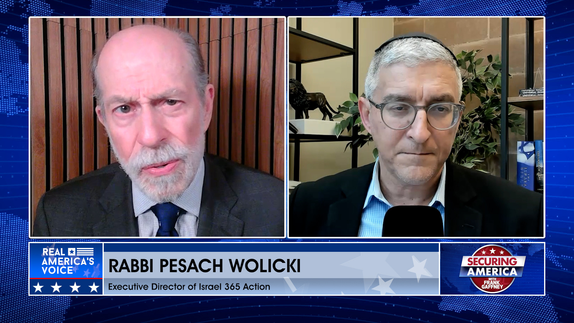 Frank Gaffney is joined by Rabbi Pesach Wolicki Pt. 1