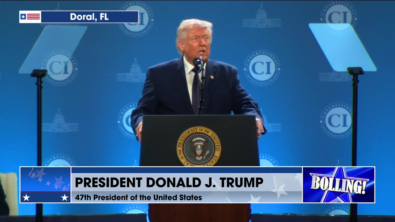 PRES. TRUMP SPEAKS IN DORAL, FL