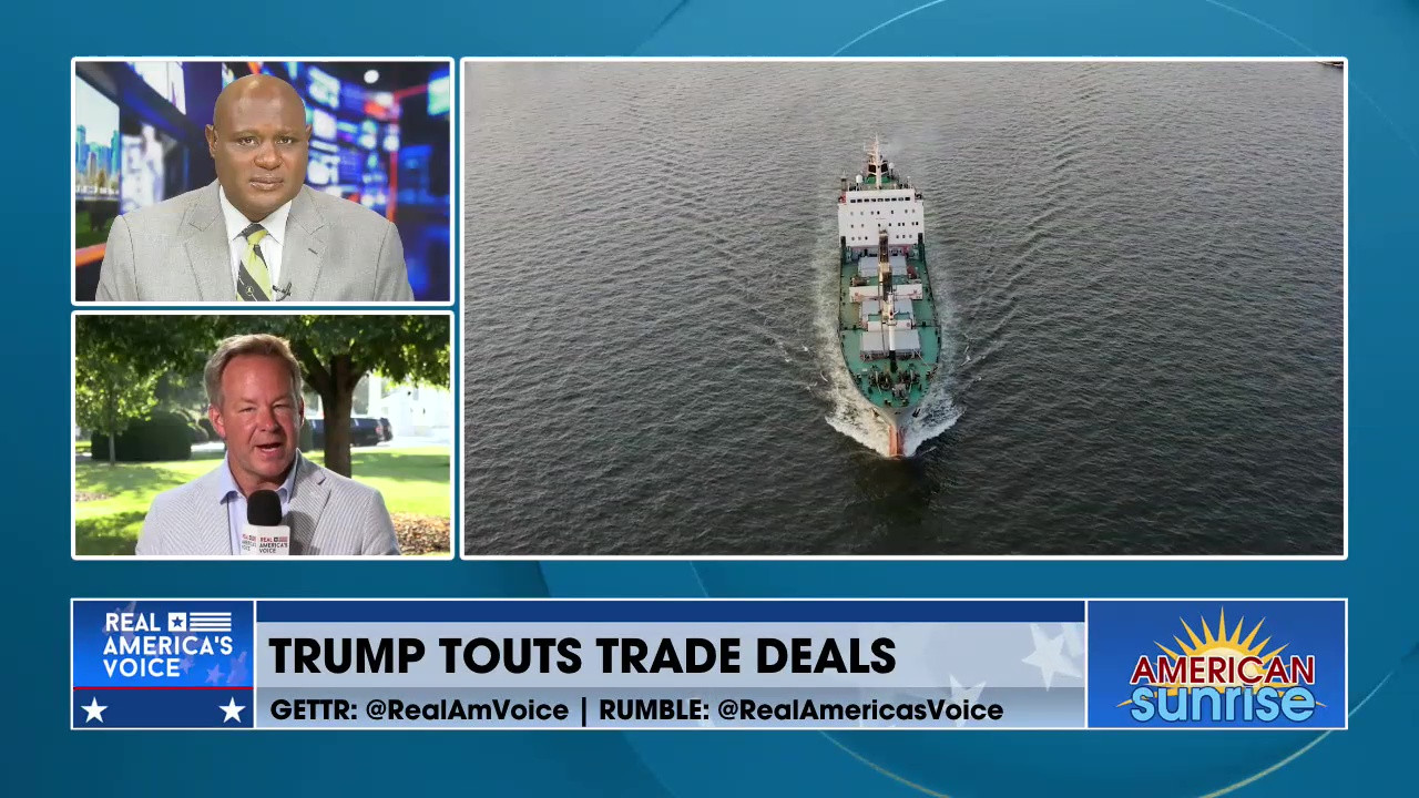 PRESIDENT TRUMP TOUTS TRADE DEALS