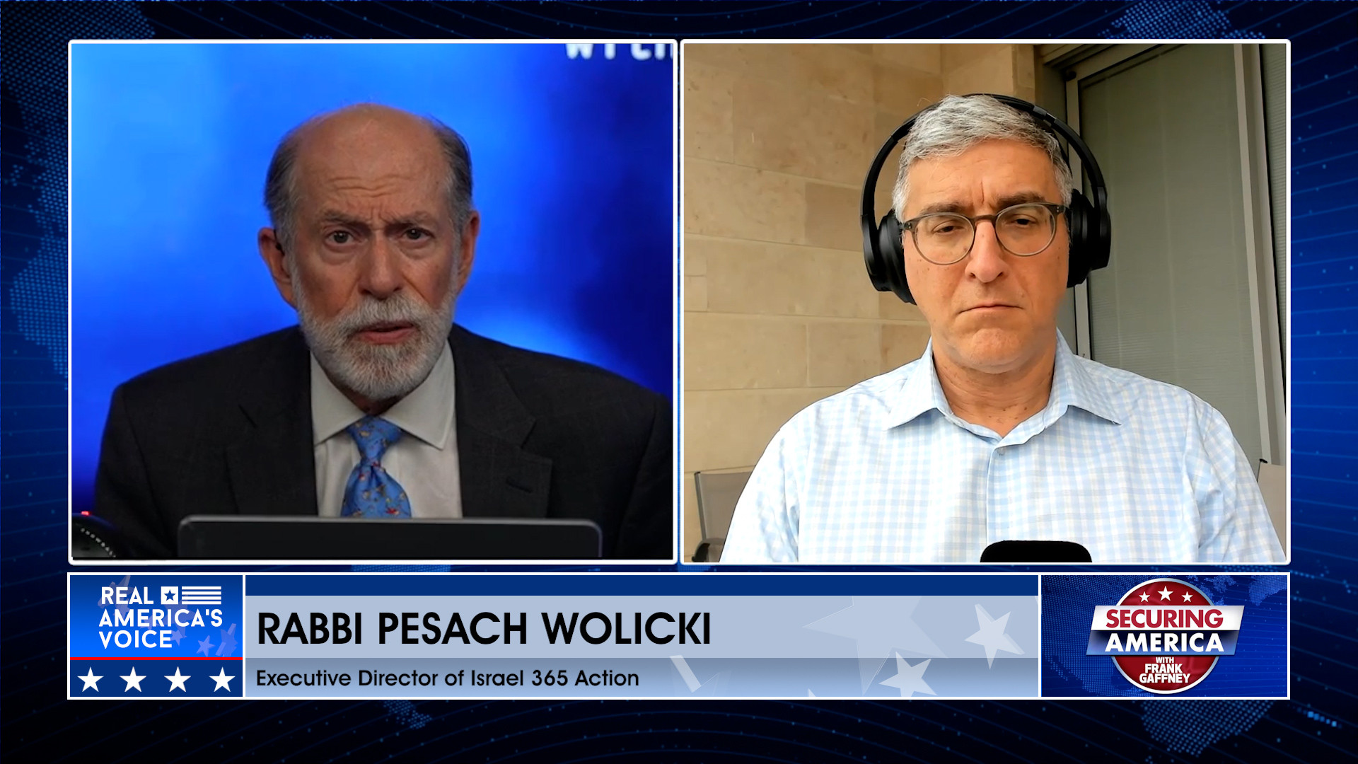 Frank Gaffney is joined by Rabbi Pesach Wolicki Pt. 1