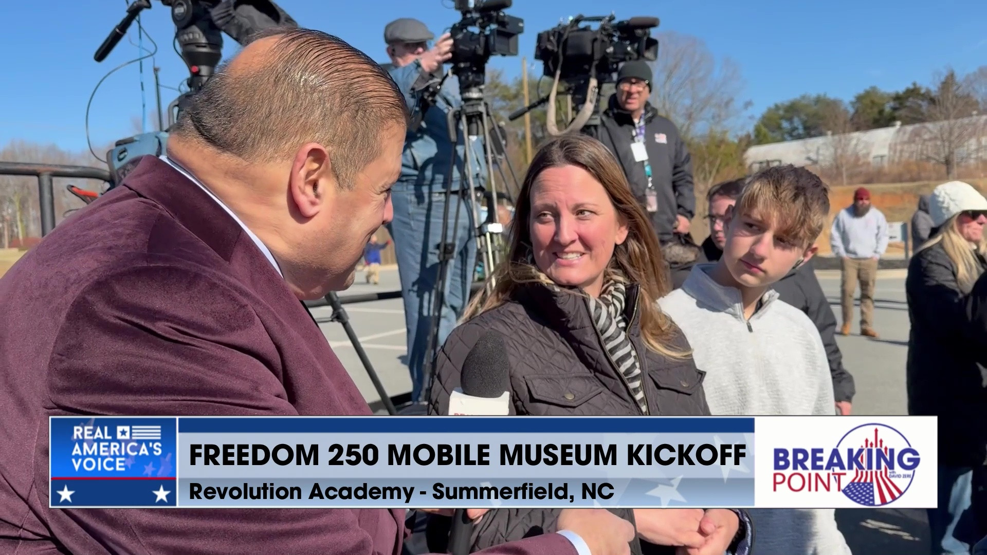 BP 1-24-26 A - David attends the kickoff of the Freedom 250 Mobile Museum Tour in Summerfield, NC