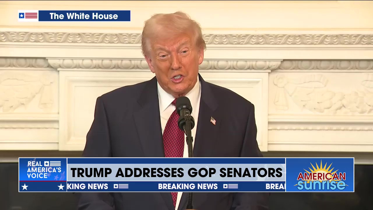 TRUMP ADDRESSES GOP SENATORS