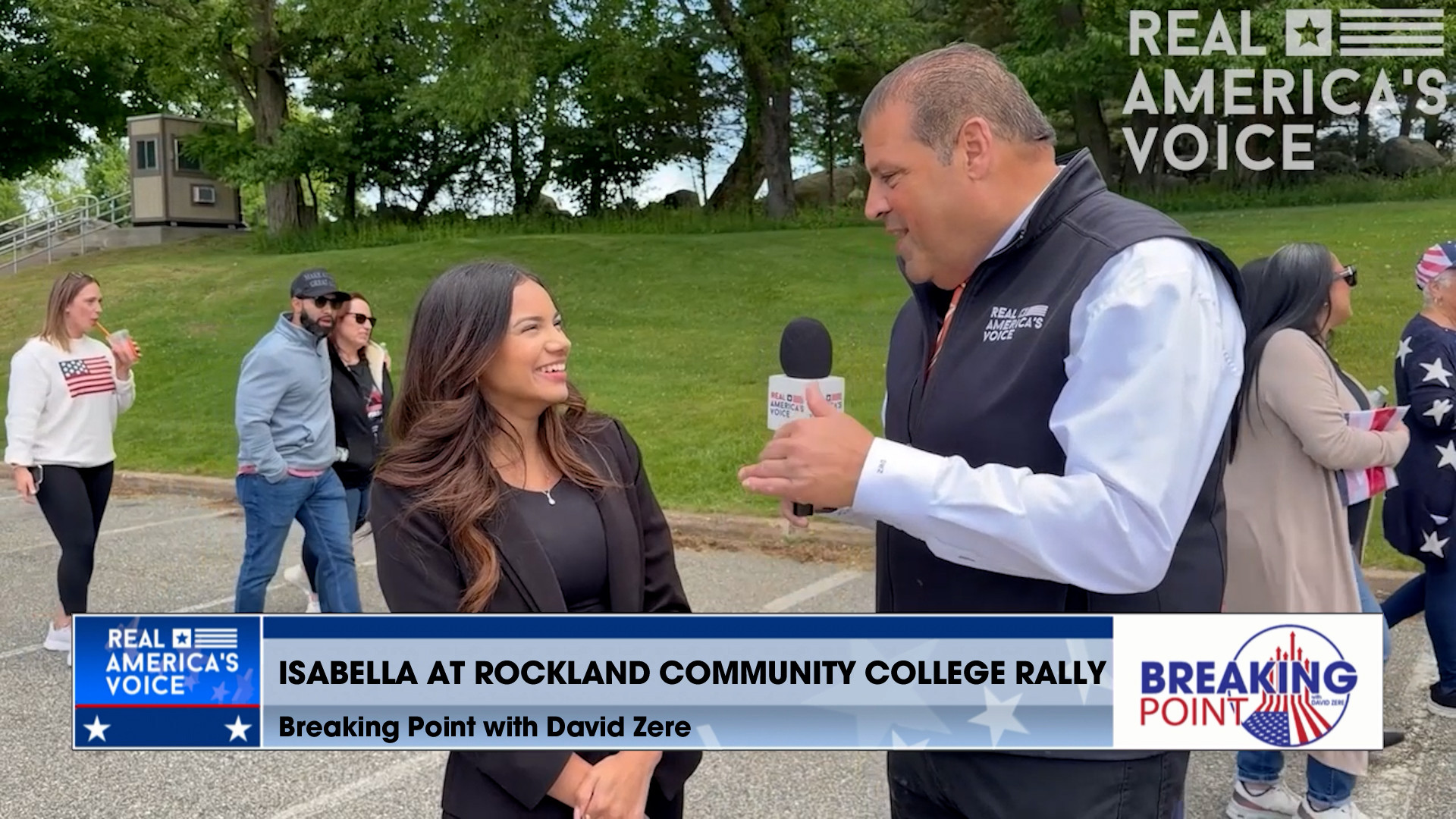 BP 5-30-26 A - David talks with rallygoers at RCC and End Jewish Hatred Rally footage