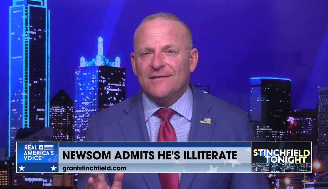 GAVIN NEWSOM TELLS CROWD HE IS ILLITERATE