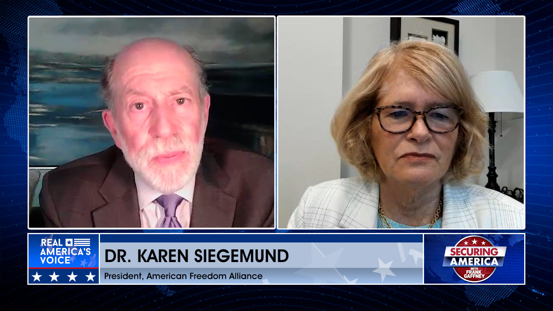 Frank Gaffney is joined by Dr. Karen Siegemund Pt. 1