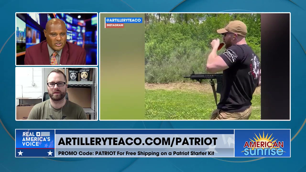 DISCUSSING ARTILLERY TEA CO