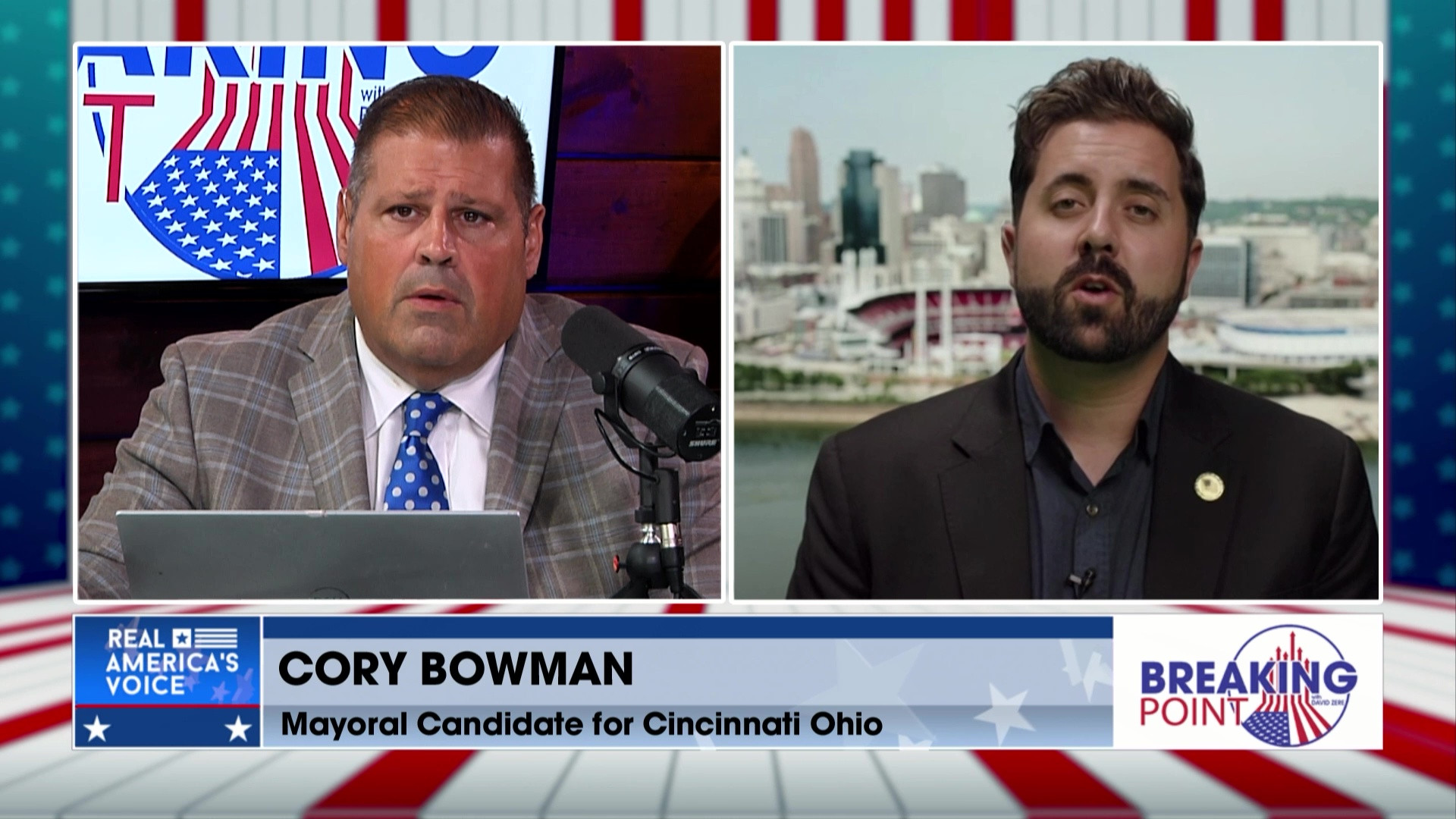 BP 8-9-25 D - David asks Mayoral Candidate Cory Bowman about the Cincinnati brawl and more