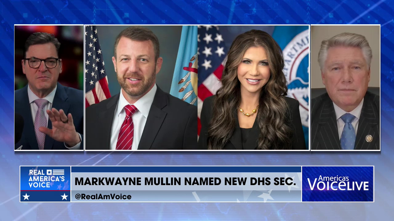 PRESIDENT TRUMP REPLACES KRISTI NOEM WITH MARKWAYNE MULLIN AS DHS SECRETARY