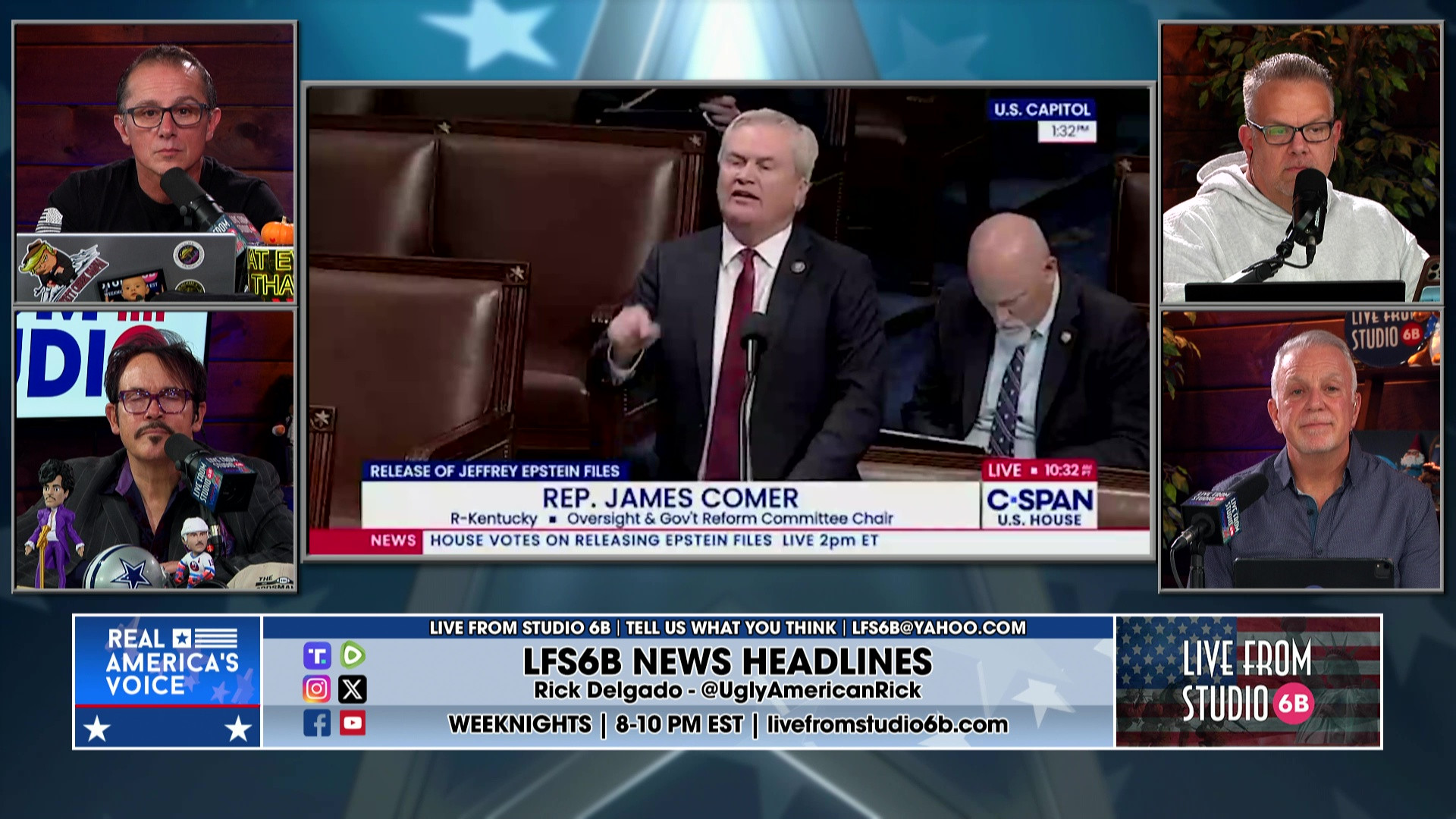 11-18-25 4 - More on Epstein and House vote, details from the Bill, Slick has Sports