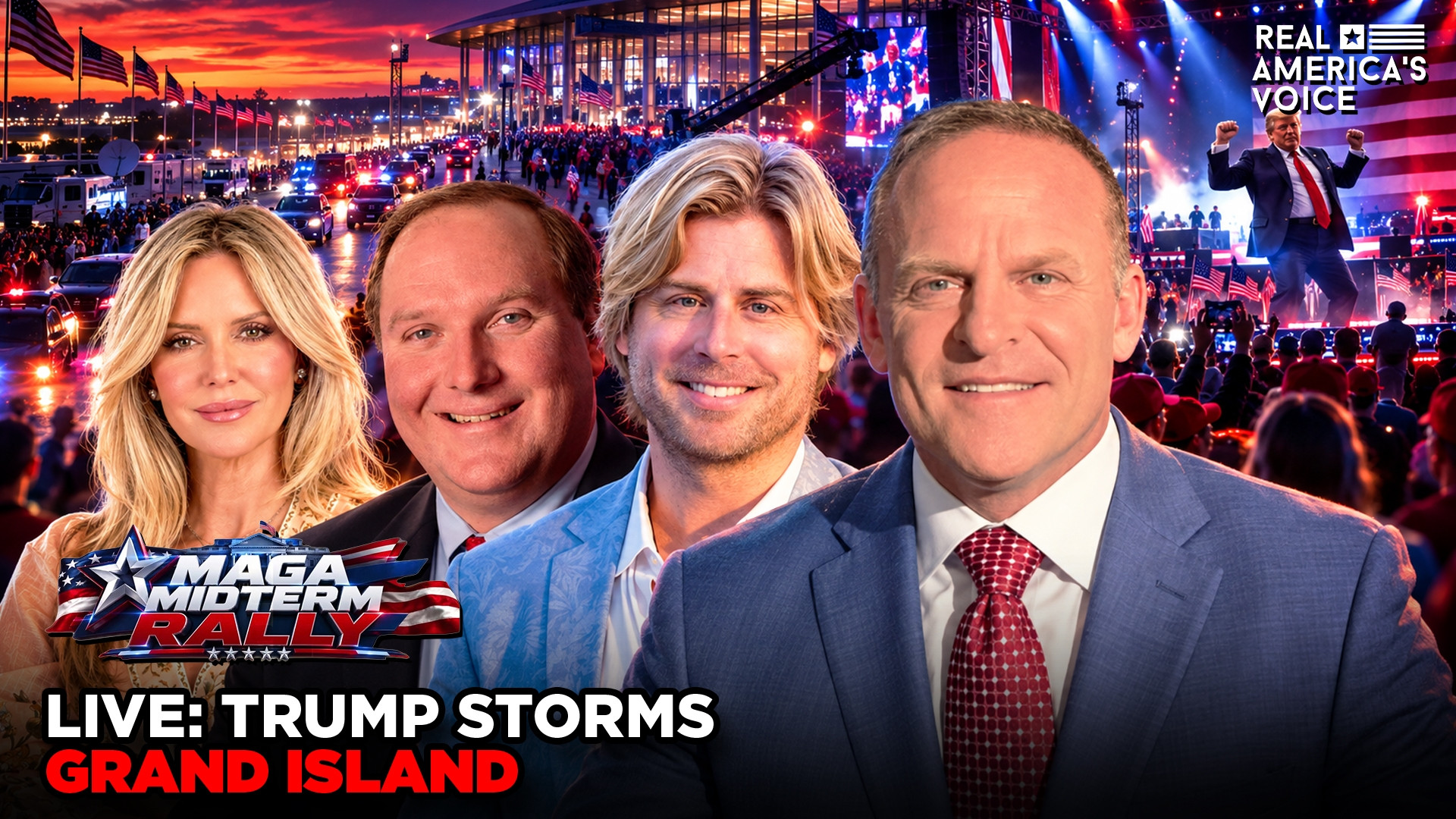 GRAND ISLAND, NE MAGA MIDTERM RALLY COVERAGE | REAL AMERICA'S VOICE PART 2