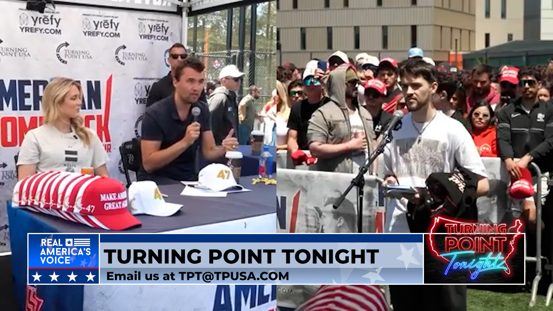 Thanksgiving Special - Charlie Kirk and Riley Gaines at San Francisco State