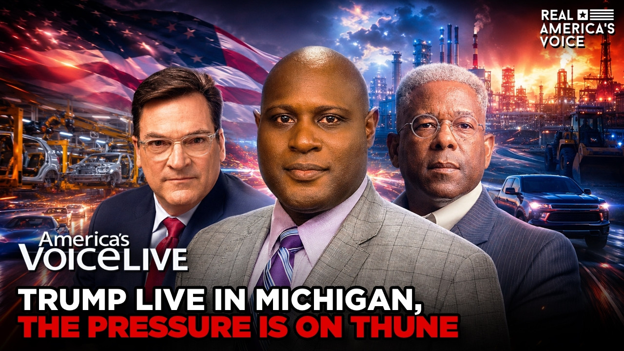 TRUMP LIVE IN MICHIGAN ON JOBS BOOM, PRESSURE IS ON JOHN THUNE | AMERICA'S VOICE LIVE