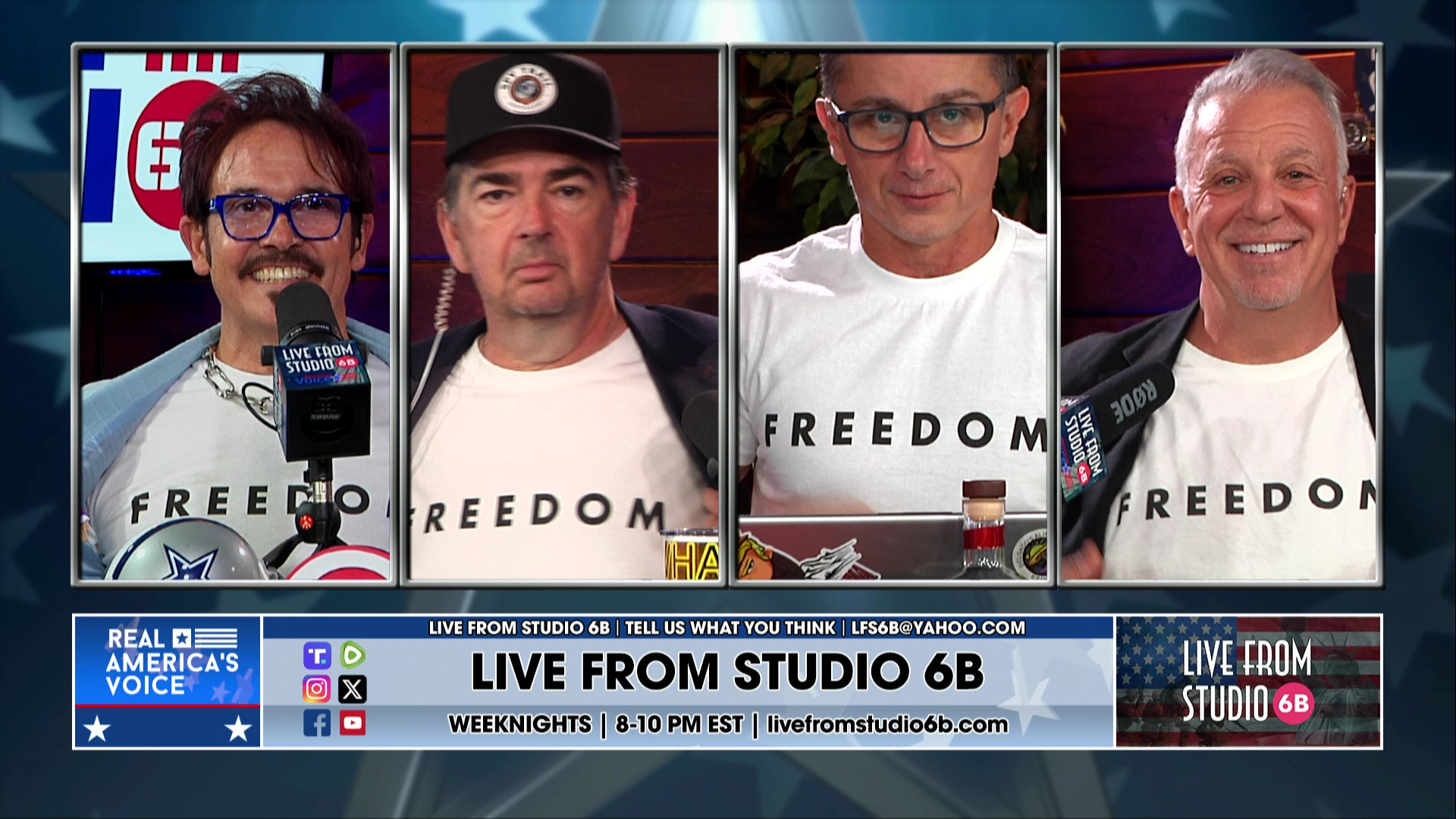 9-19-25 1 - FREEDOM shirts for Charlie, NO pizza Friday, Sports Tease, brainless AOC, Drug boat hit