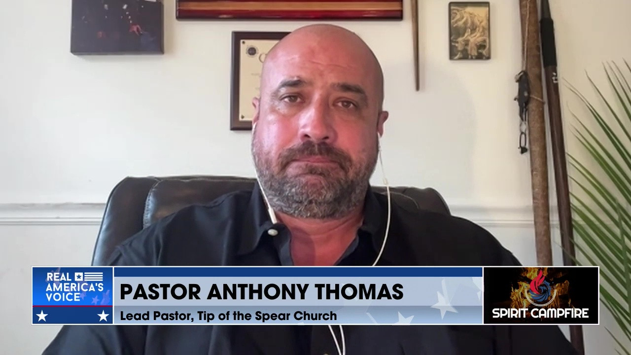 Ted and Shemane speak to Pastor Anthony Thomas of Tip of the Spear Church