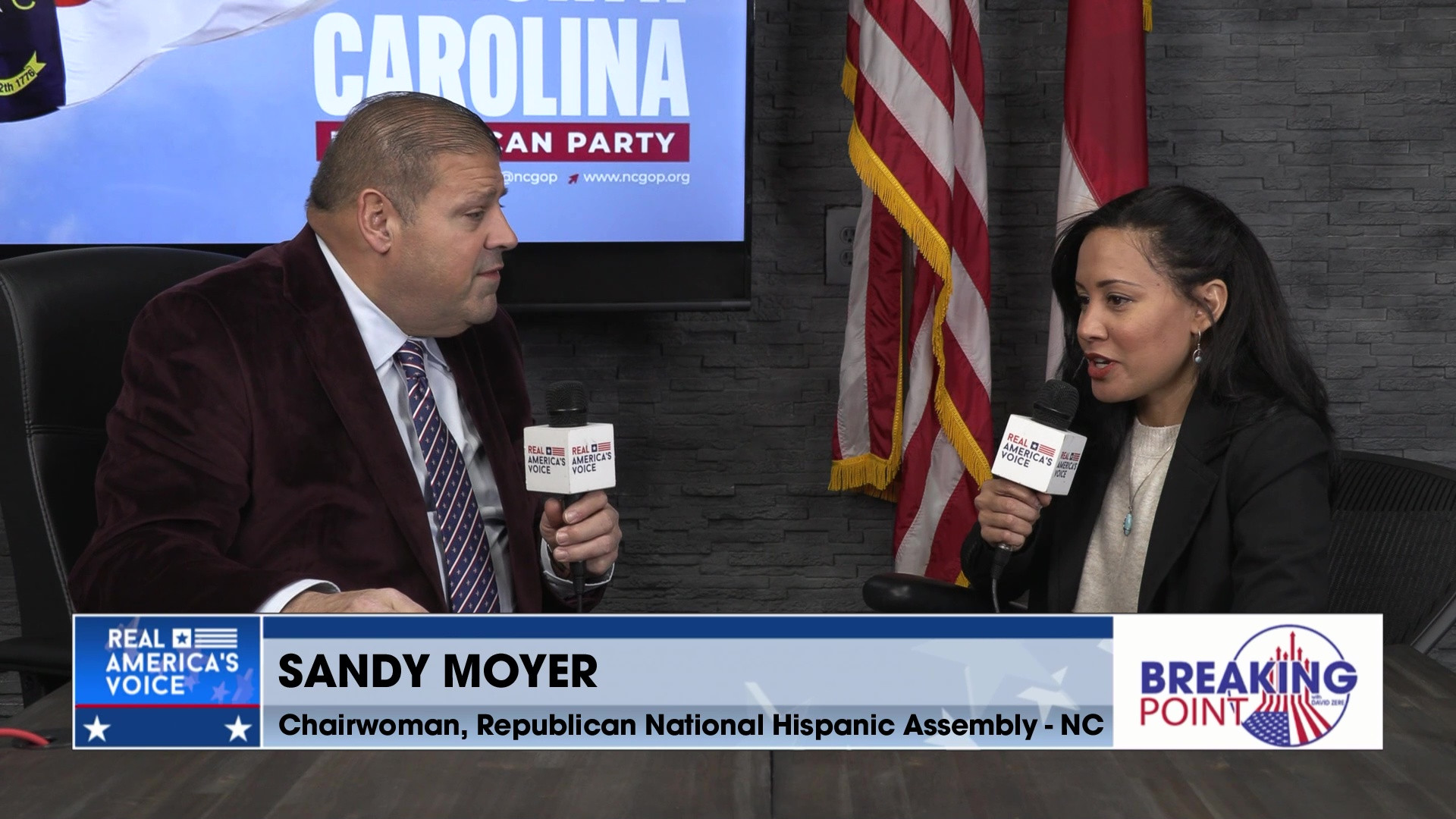 BP 1-31-26 A - David sits with Sandy Moyer, Republican National Hispanic Assembly Chair - NC