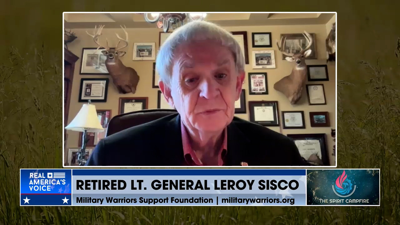 Ted speaks with retired Lt. Gen. Leroy Sisco about Military Warriors Support Foundation