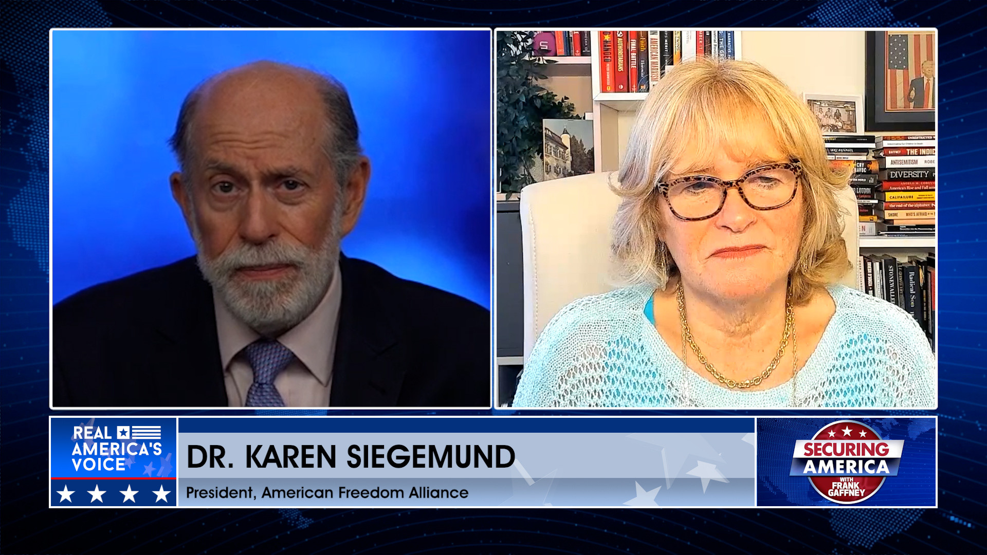 Frank Gaffney is joined by Karen Siegemund Pt. 1
