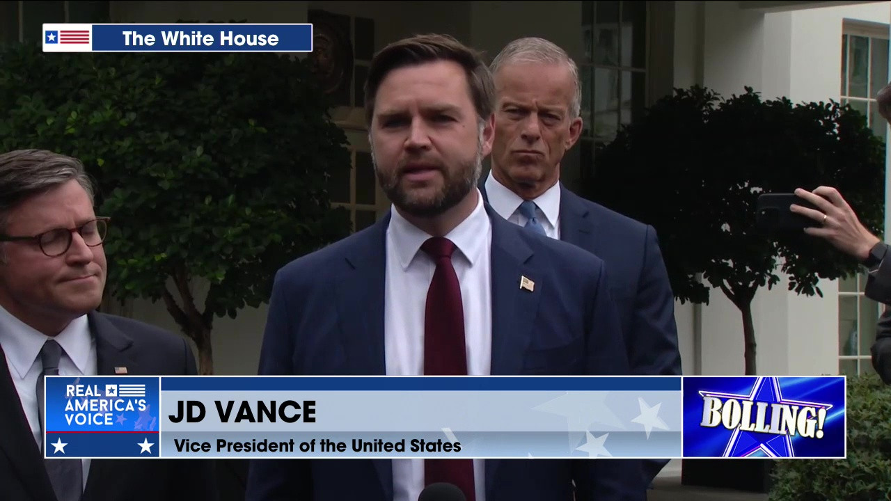 VICE PRESIDENT JD VANCE AND MIKE JOHNSON SPEAK TO THE PRESS