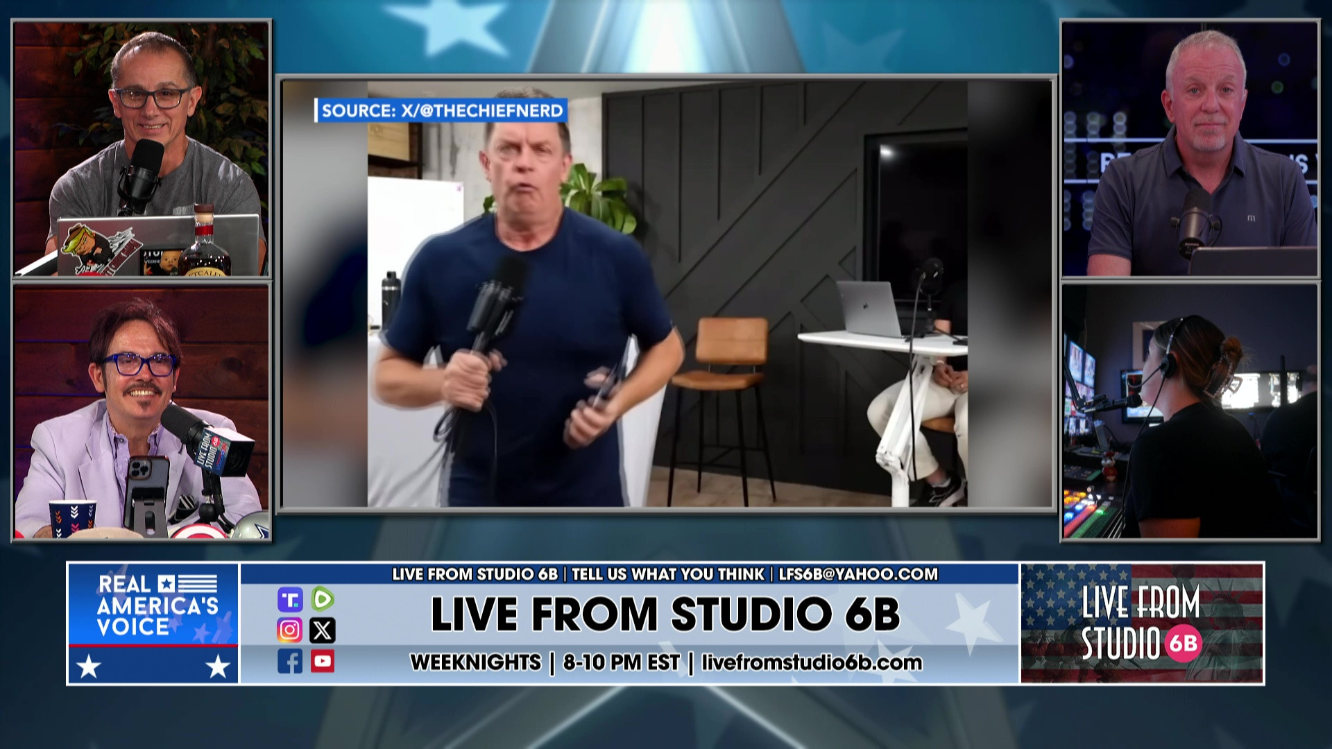 8-5-25 5 - Trump on the roof, Breaking Schiff News, Media change, Jim Breuer on Media manipulation