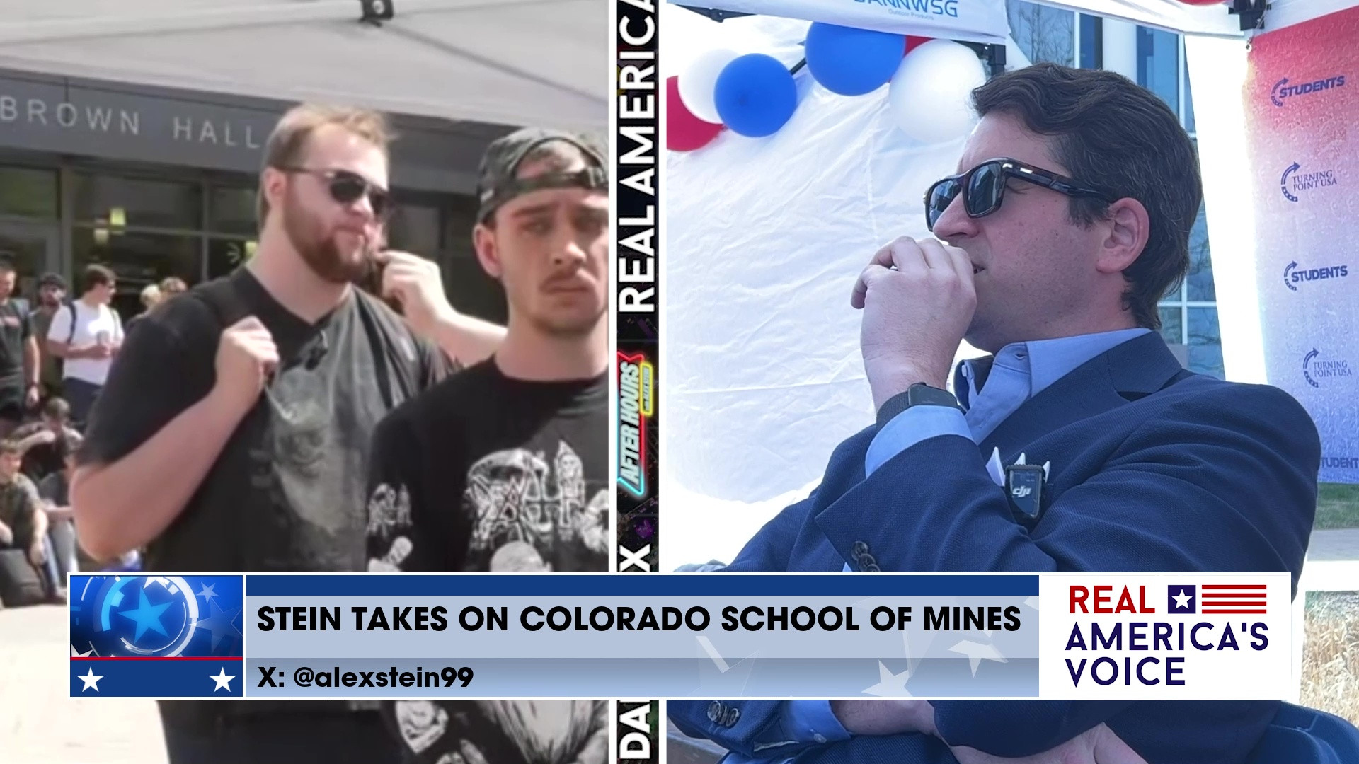 MAGA vs woke Alex Stein takes on liberal students at Colorado School of Mines total meltdow