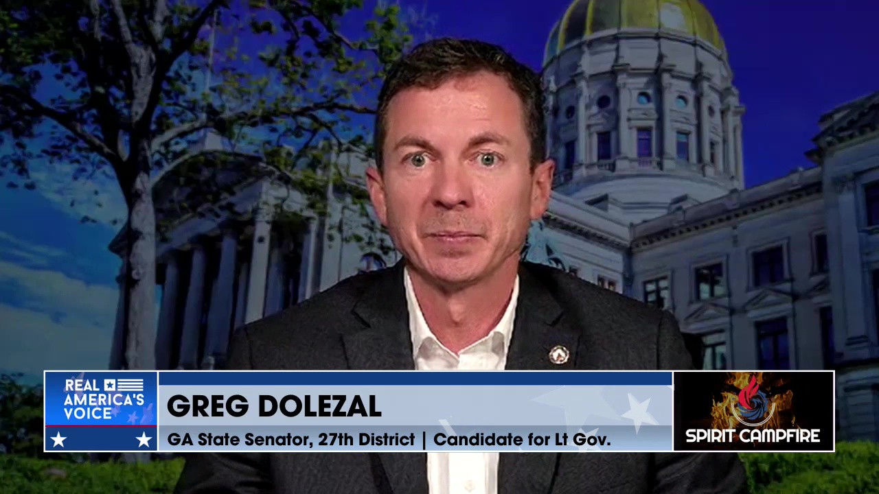 Ted speaks with candidate for Lieutenant Governor of Georgia, Greg Dolezal
