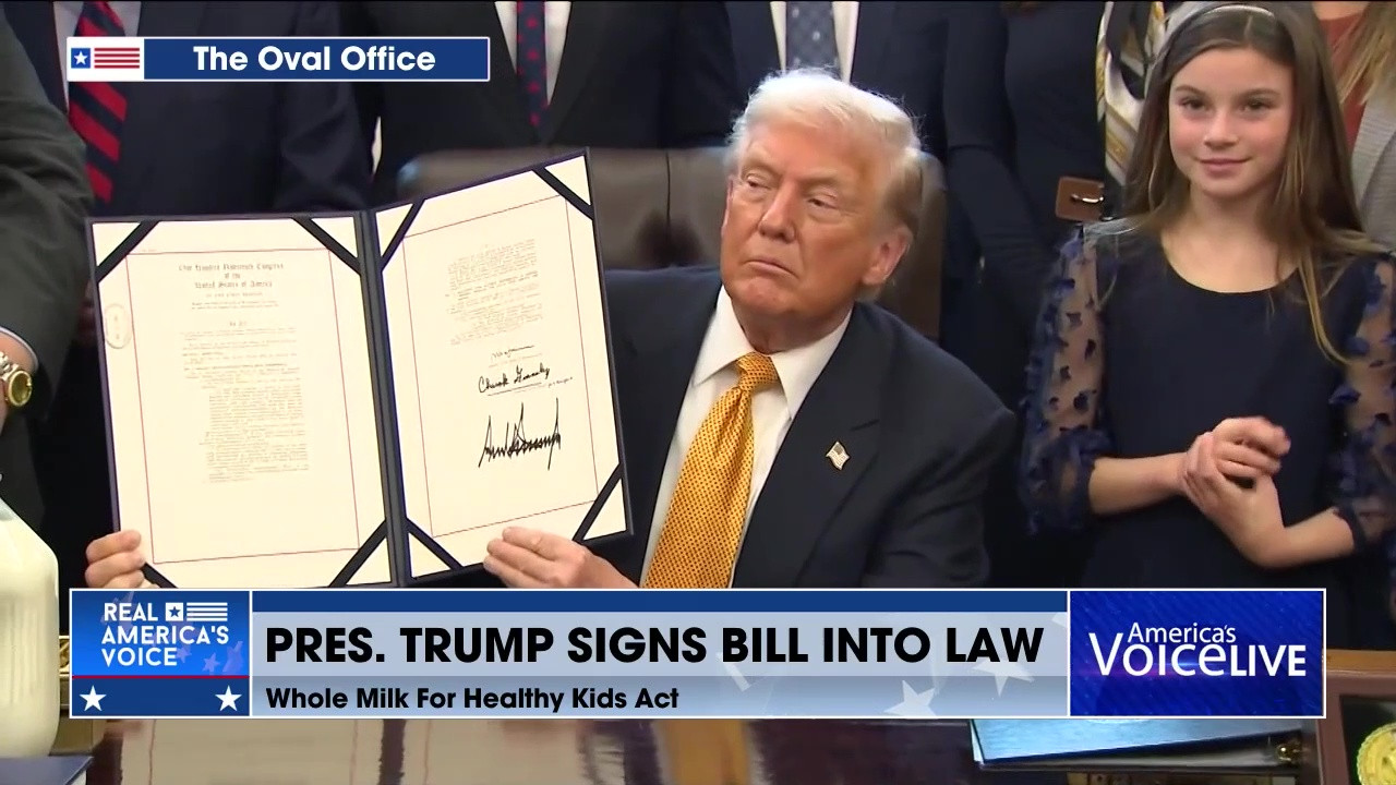 PRESIDENT TRUMP SIGNS 'THE WHOLE MILK FOR HEALTHY KIDS ACT' INTO LAW