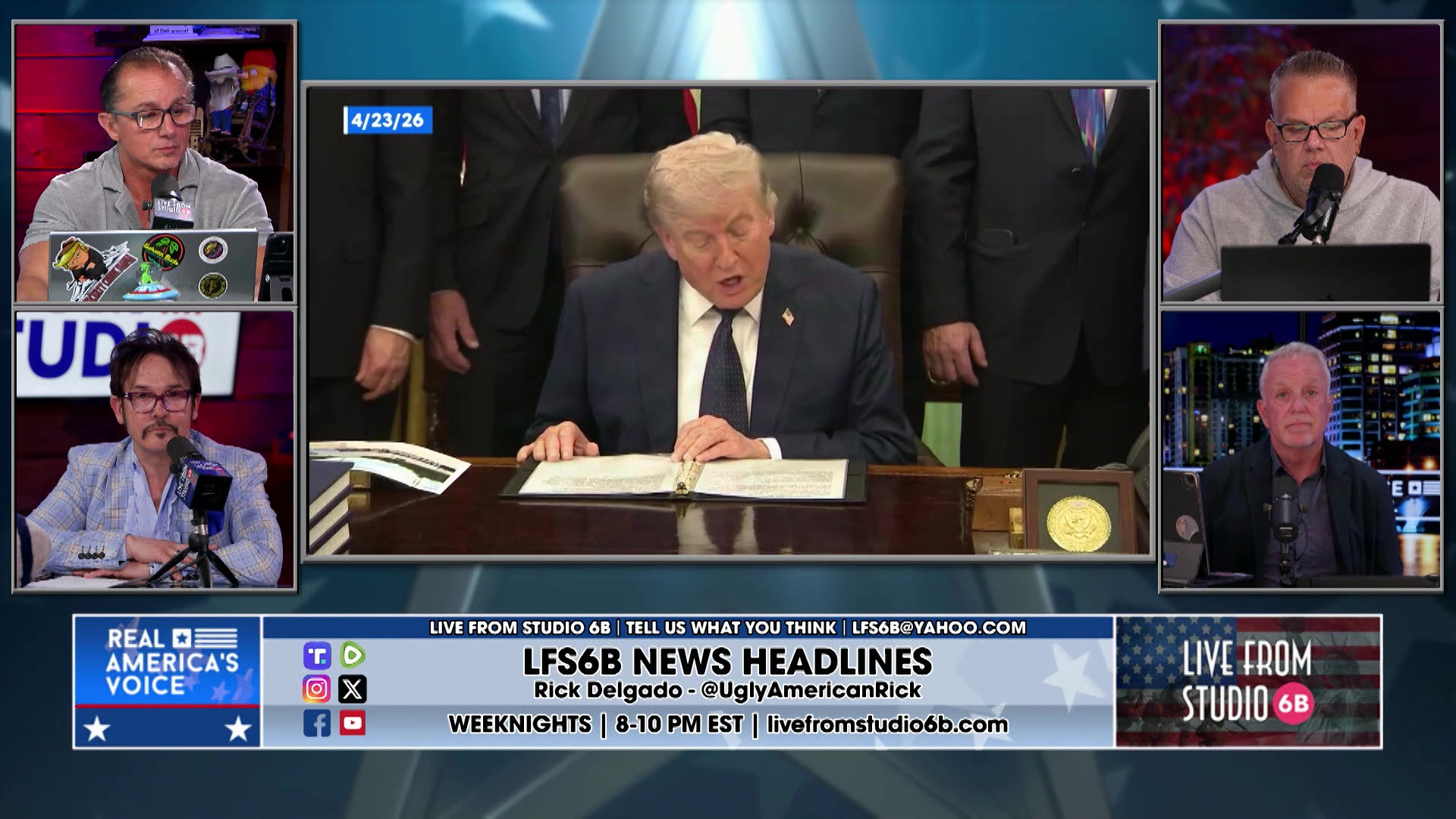 4-23-26 5 - Trump deal with Regeneron, Newsom paying for more illegals, Schumer blasted on ICE
