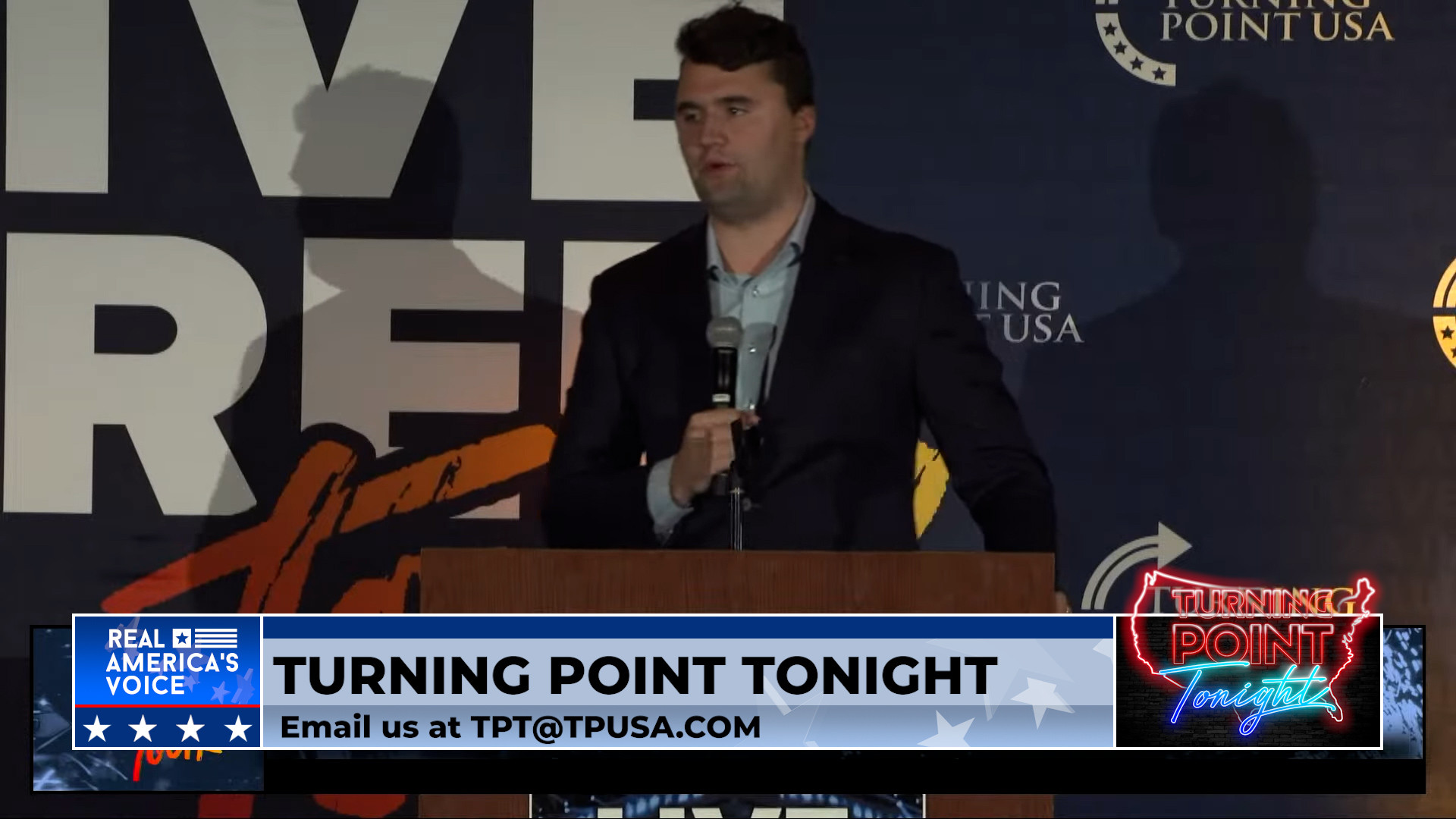 Charlie Kirk at the Live Free Tour, Florida State University