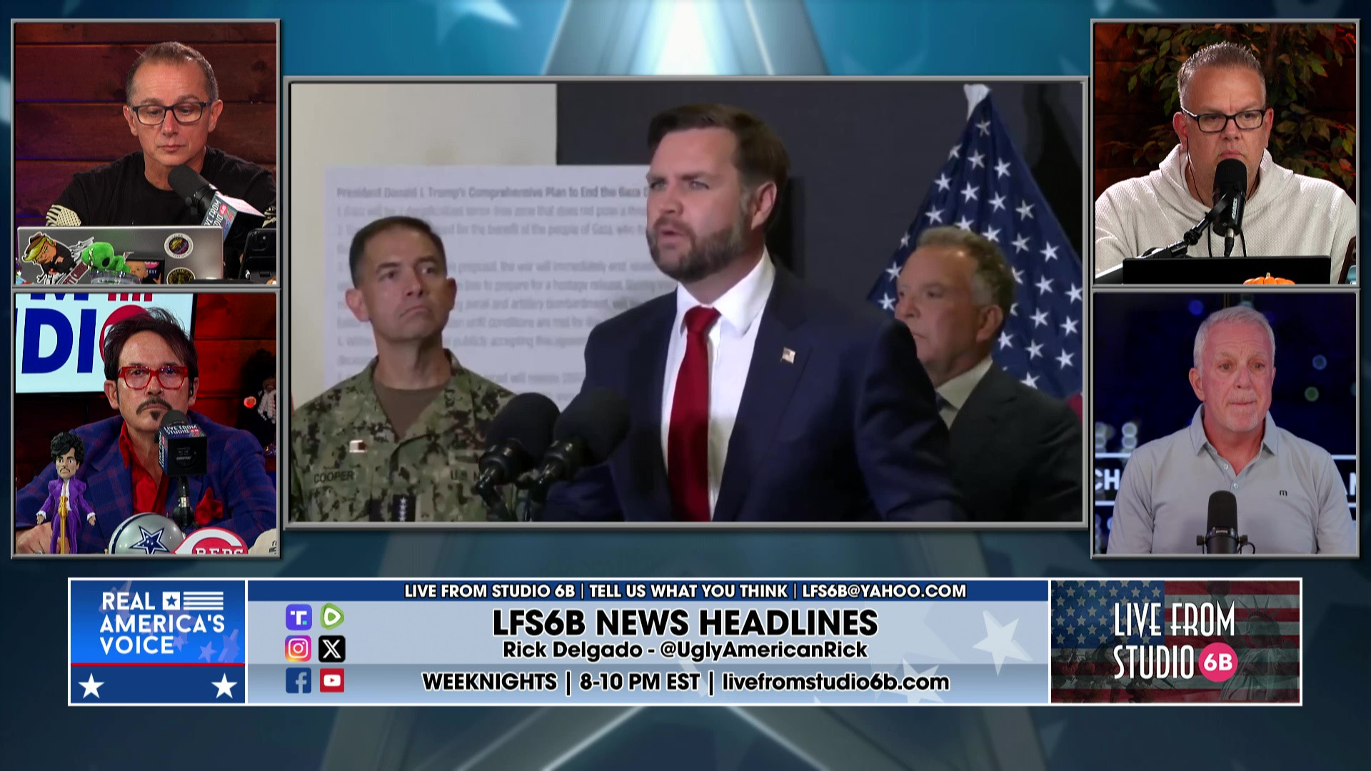 10-21-25 5 - Vin's brother's health, JD Vance in Israel, media wants failure, Hamas and hostages