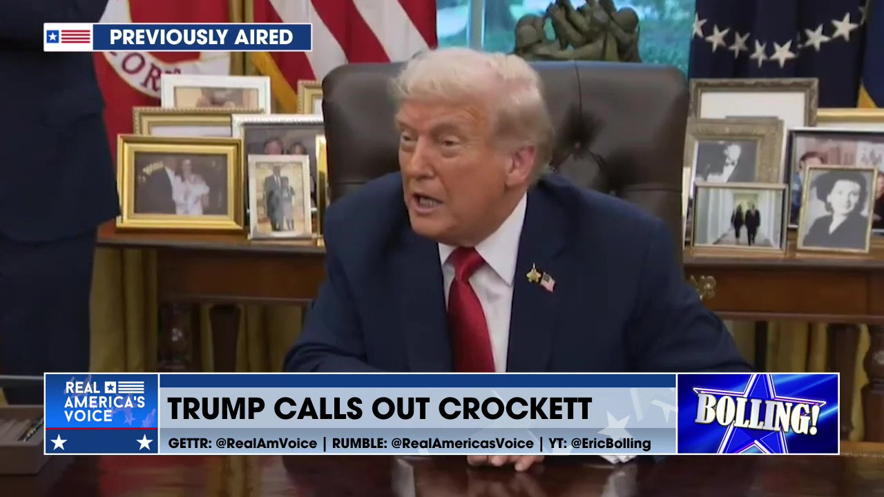 TRUMP CALLS OUT CROCKETT