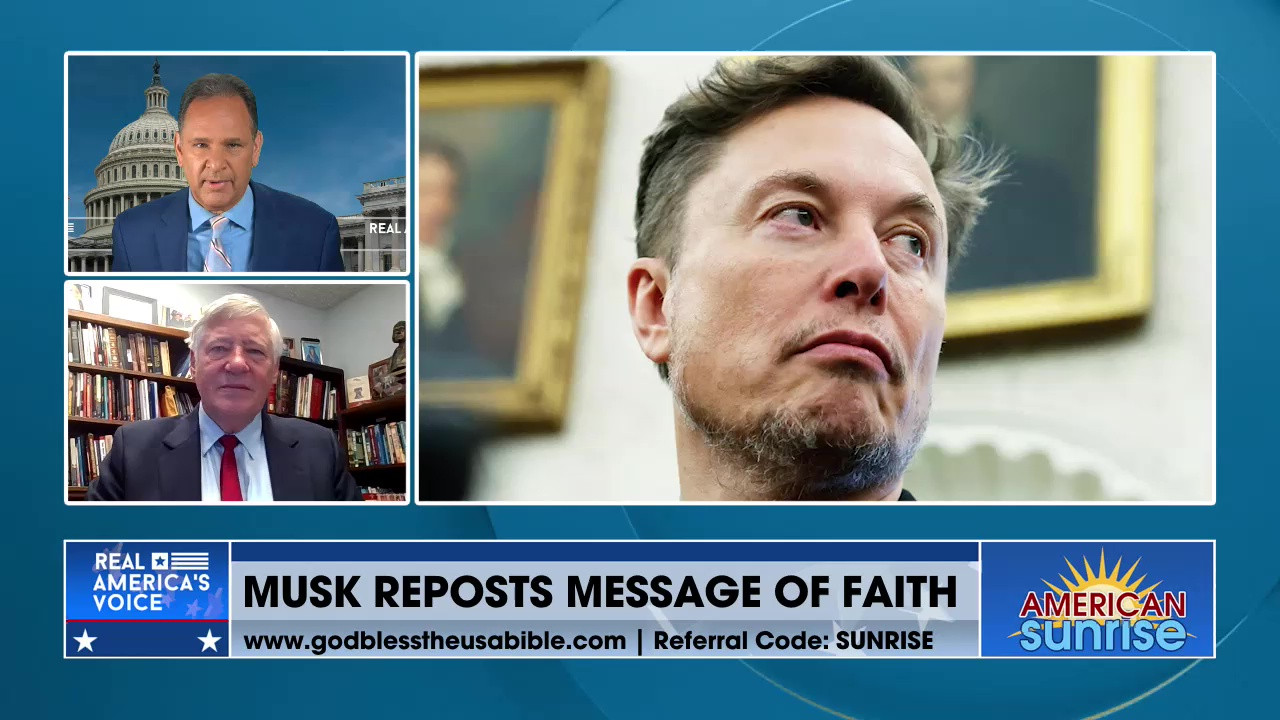 MUSK REPOSTS MESSAGE OF FAITH