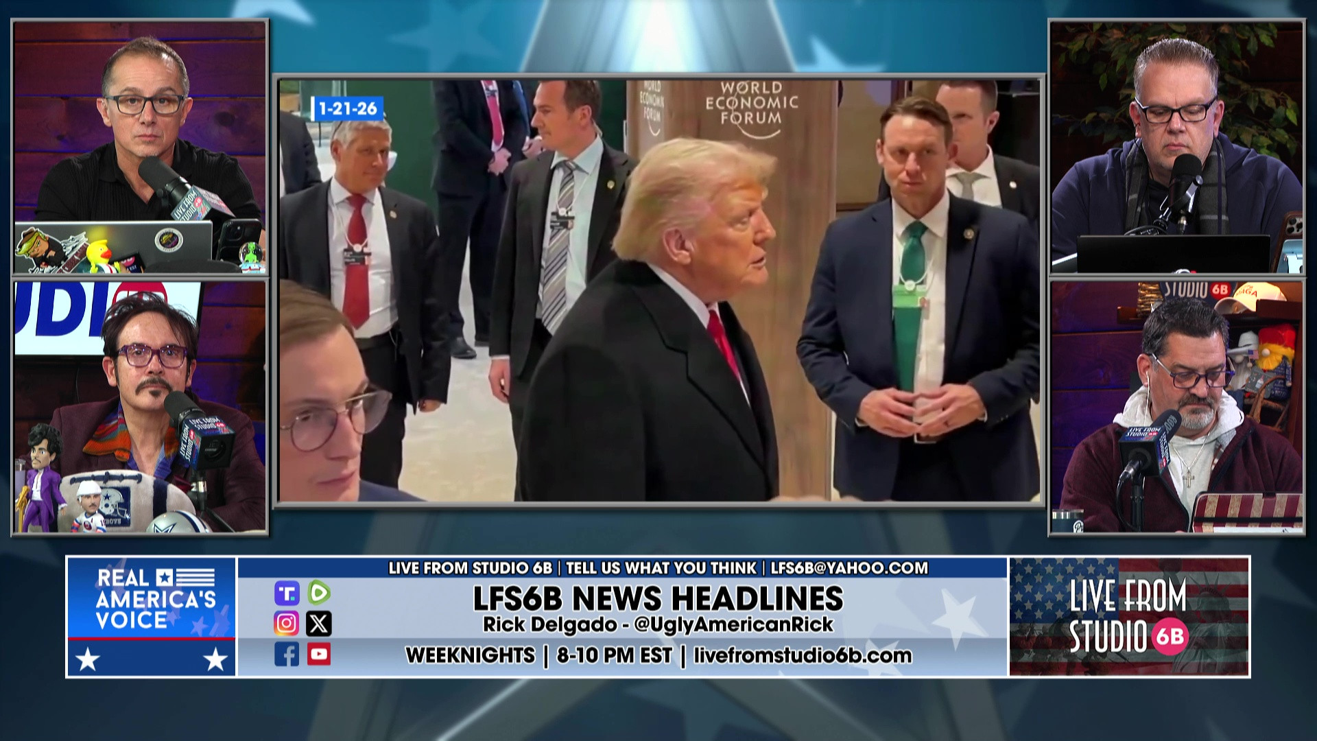 1-21-26 2 - Trump on Greenland deal, discussion, Trump at the WEF