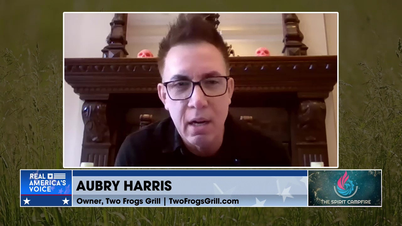 Uncle Ted talks to Aubry Harris, owner of Two Frogs Grill