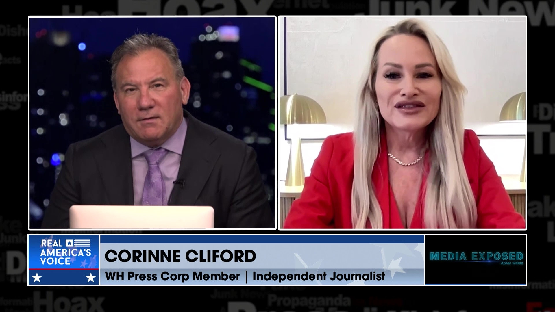 ME 4-12-26 C - Adam and Corinne Cliford look at Jennifer Newsom and Trump's Hilton endorsement