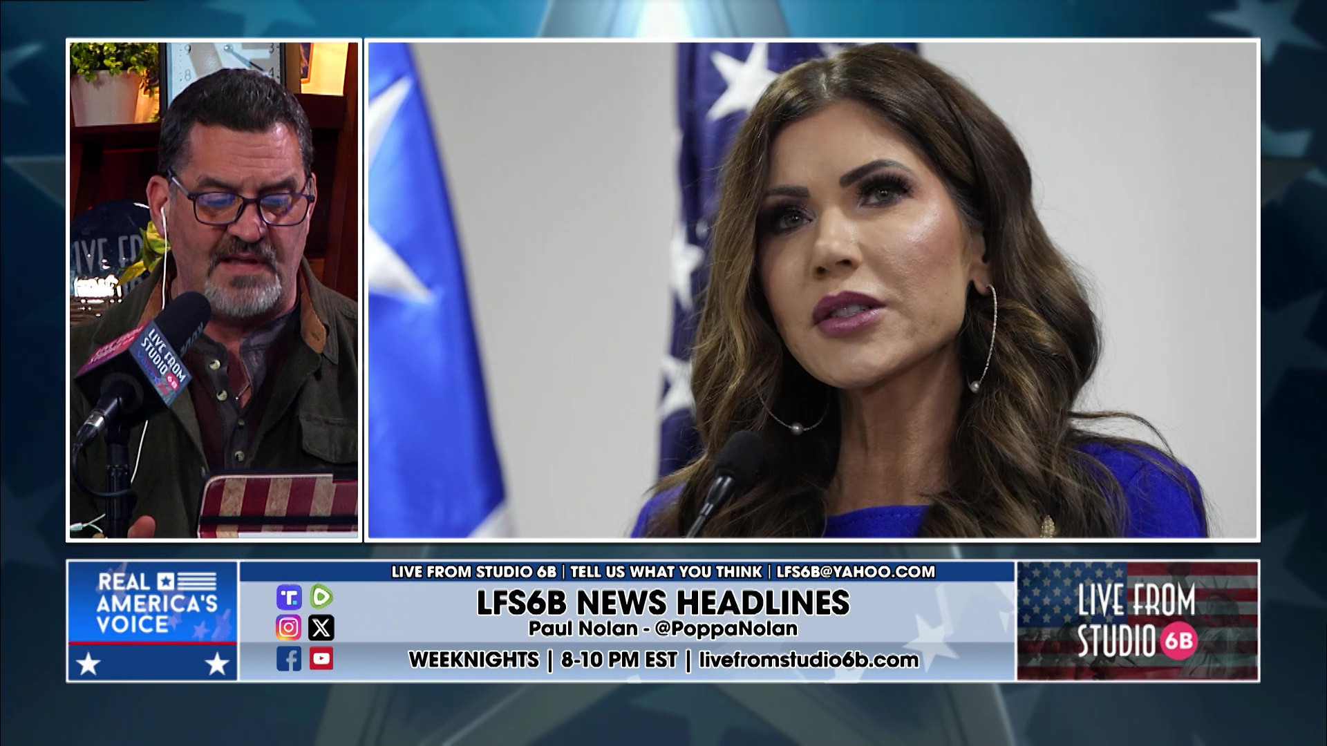 3-4-26 4 - Shamwow Offer over, Slick has Sports, Noem on Biden admin and trafficking, discussion