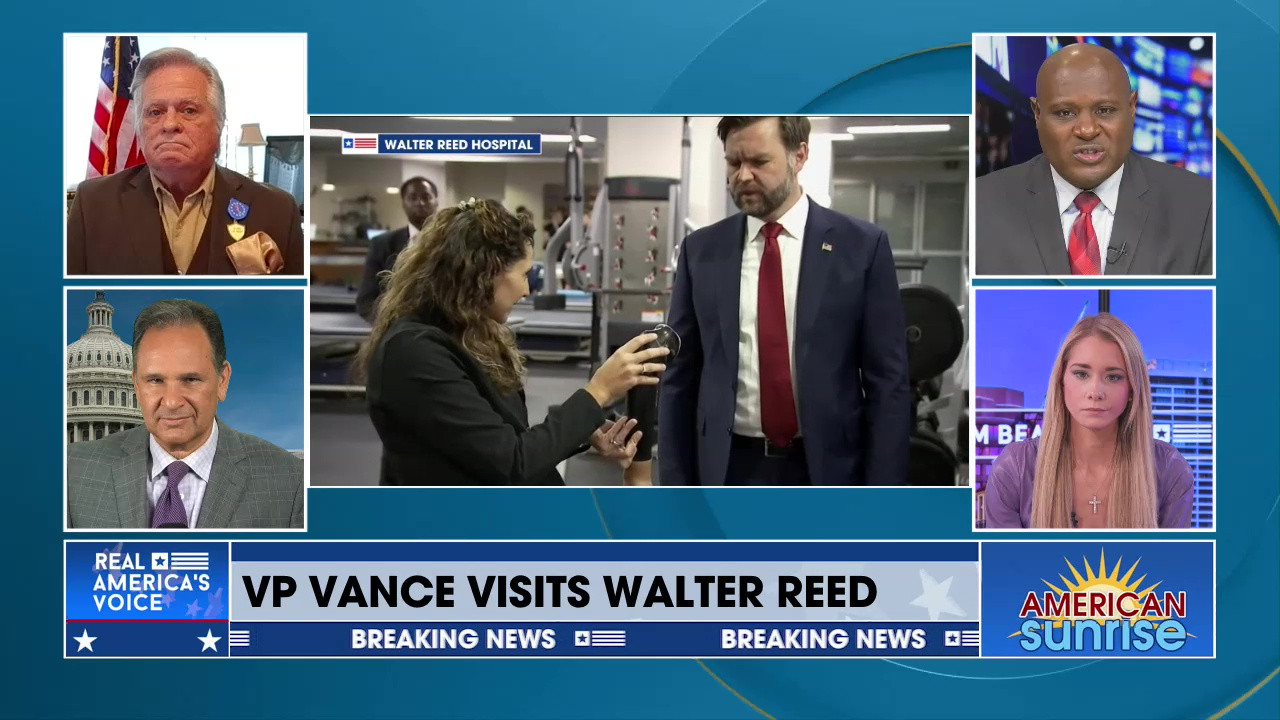 JD VANCE VISITS WALTER REED HOSPITAL