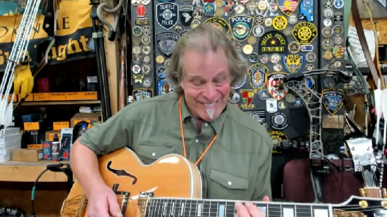 Ted jams out, gives thanks to all his supporters