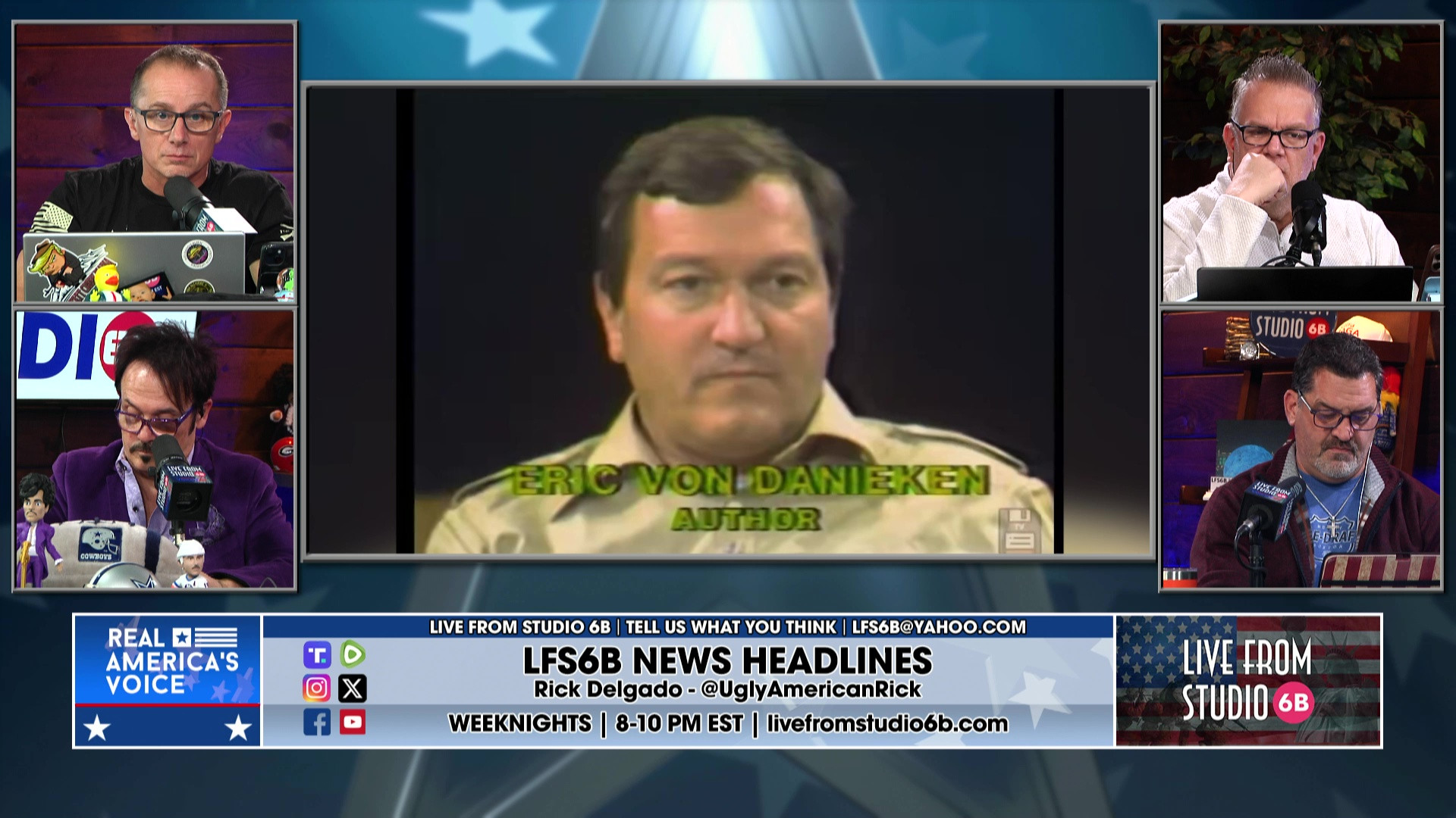 1-14-26 8 - Burchett on Clintons, discussion, Slick has Sports, RIP Erich von Daniken