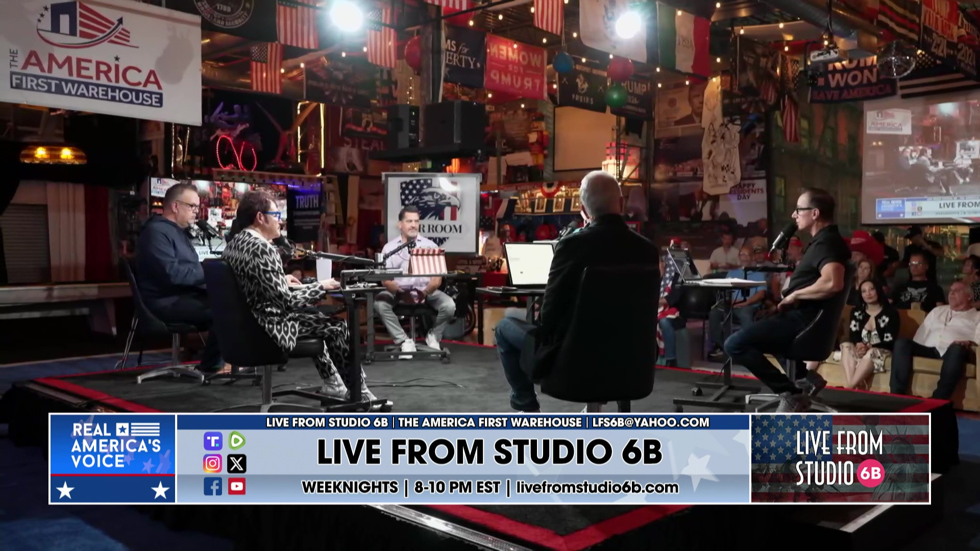 7-18-25 1 - Live from The America First Warehouse, bad week for Liberals, Late Nite TV ruined