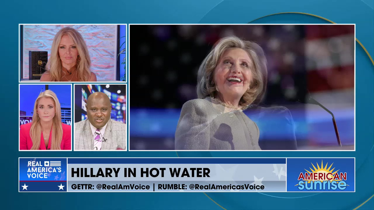 HILLARY IS IN HOT WATER