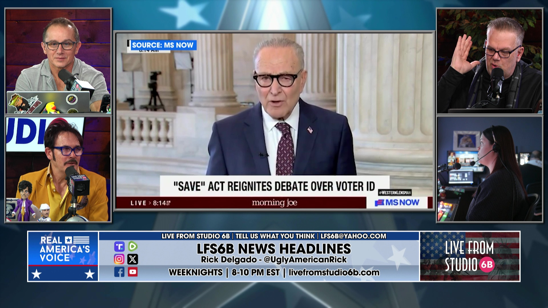 2-5-26 4 - More Sports, Schumer again on the SAVE Act, Leavitt and Solomon on Tulsi involvement