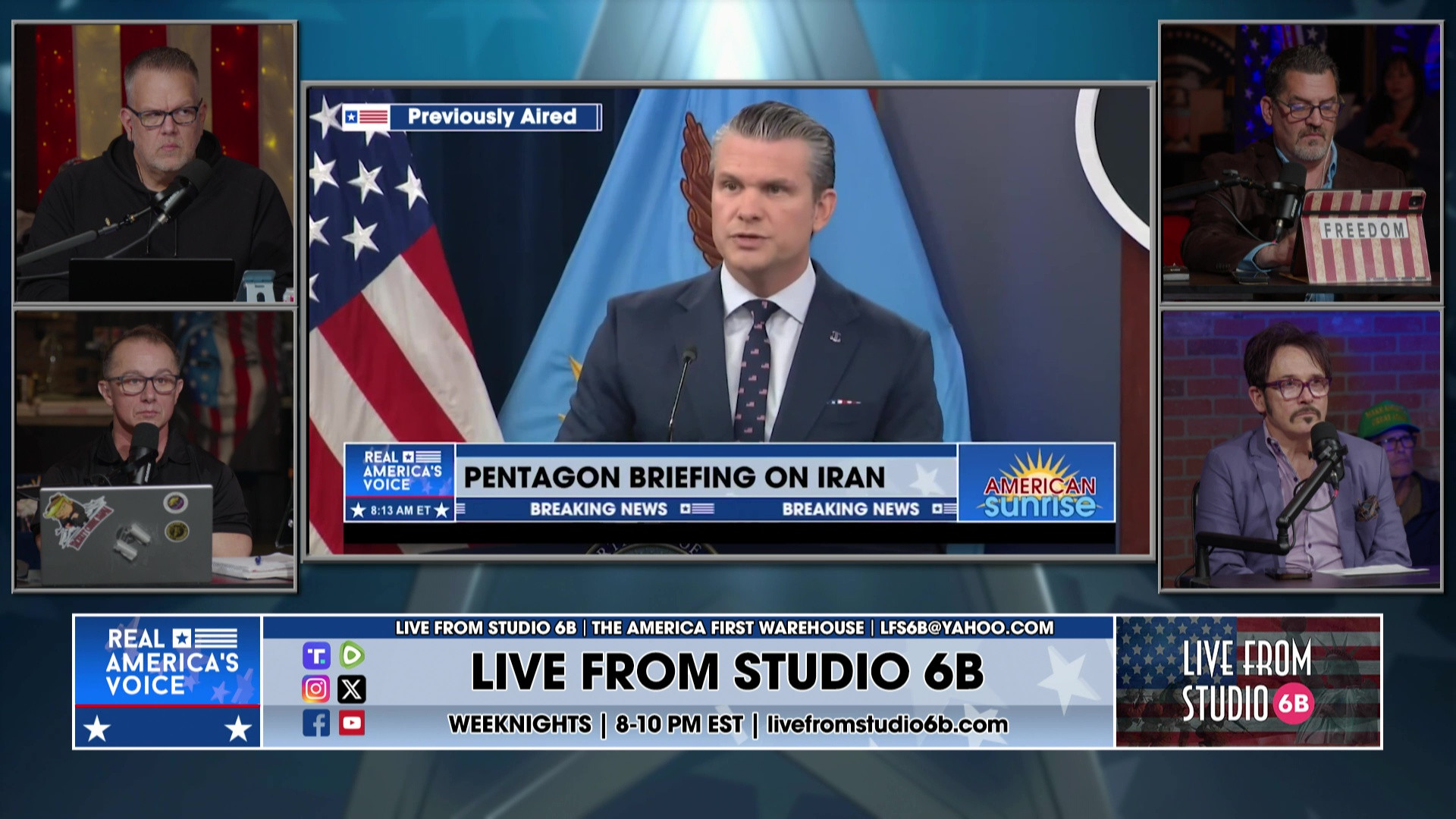 3-13-26 3 - More Sports, MSNOW take on Muslims, Iran War Updates