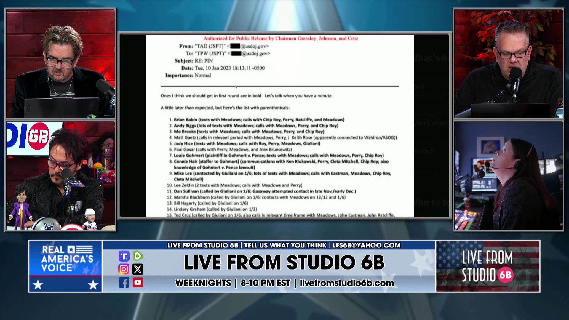 3-24-26 4 - Jack Smith Target List, discussion, Slick has Rodeo, Sports