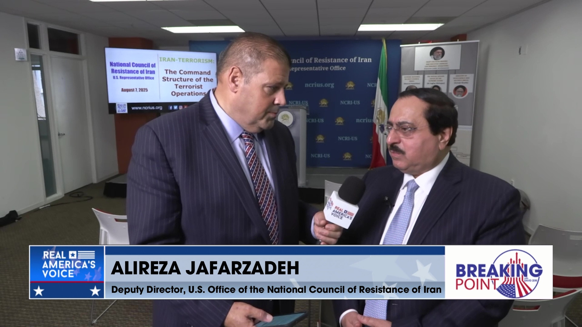 BP 8-16-25 C - David interviews the Dep. Dir of the National Council of Resistance of Iran