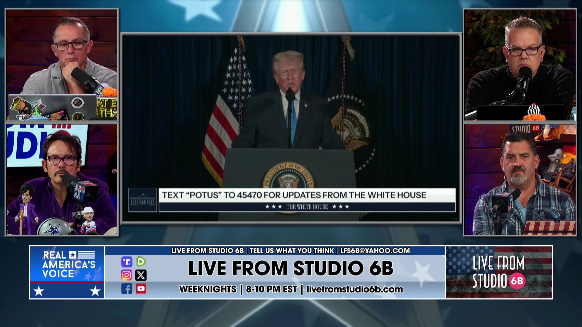 11-26-25 6 - Taking President Trump Live, discussion, more