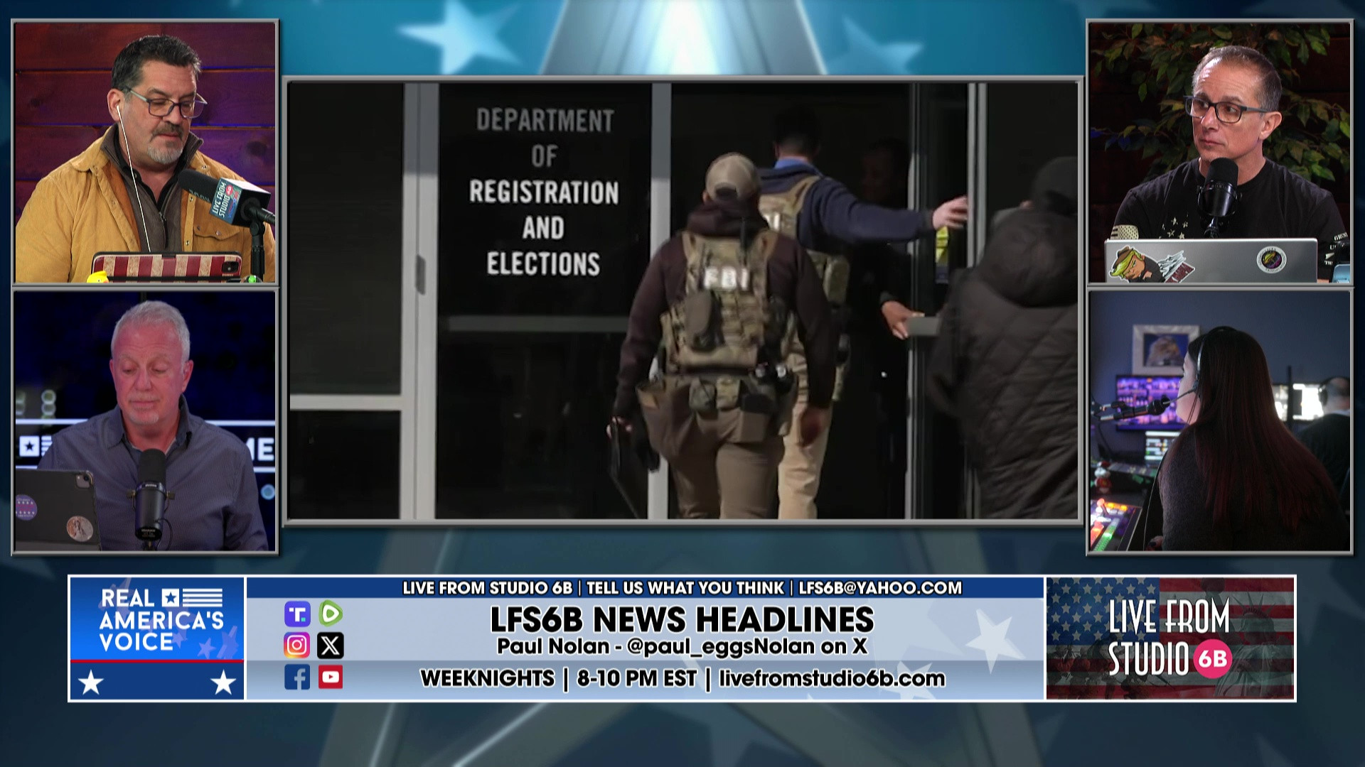 1-30-26 6 - Vin has song news, Gabbard joins FBI raid on Georgia election hub, discussion