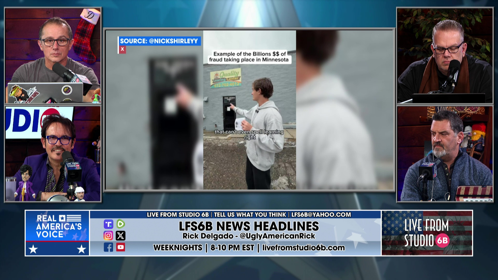 12-29-25 3 - Call to Walz to resign over Minn fraud, Nick Shirley video, discussion